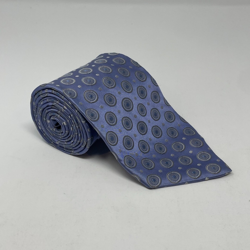 City of London Purple Geometric Silk Tie Necktie